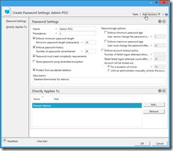 ADAC Create PSO Settings